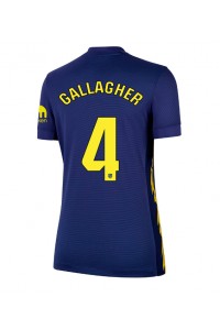 Atletico Madrid Conor Gallagher #4 Fotballdrakt Borte Klær Dame 2025-26 Korte ermer